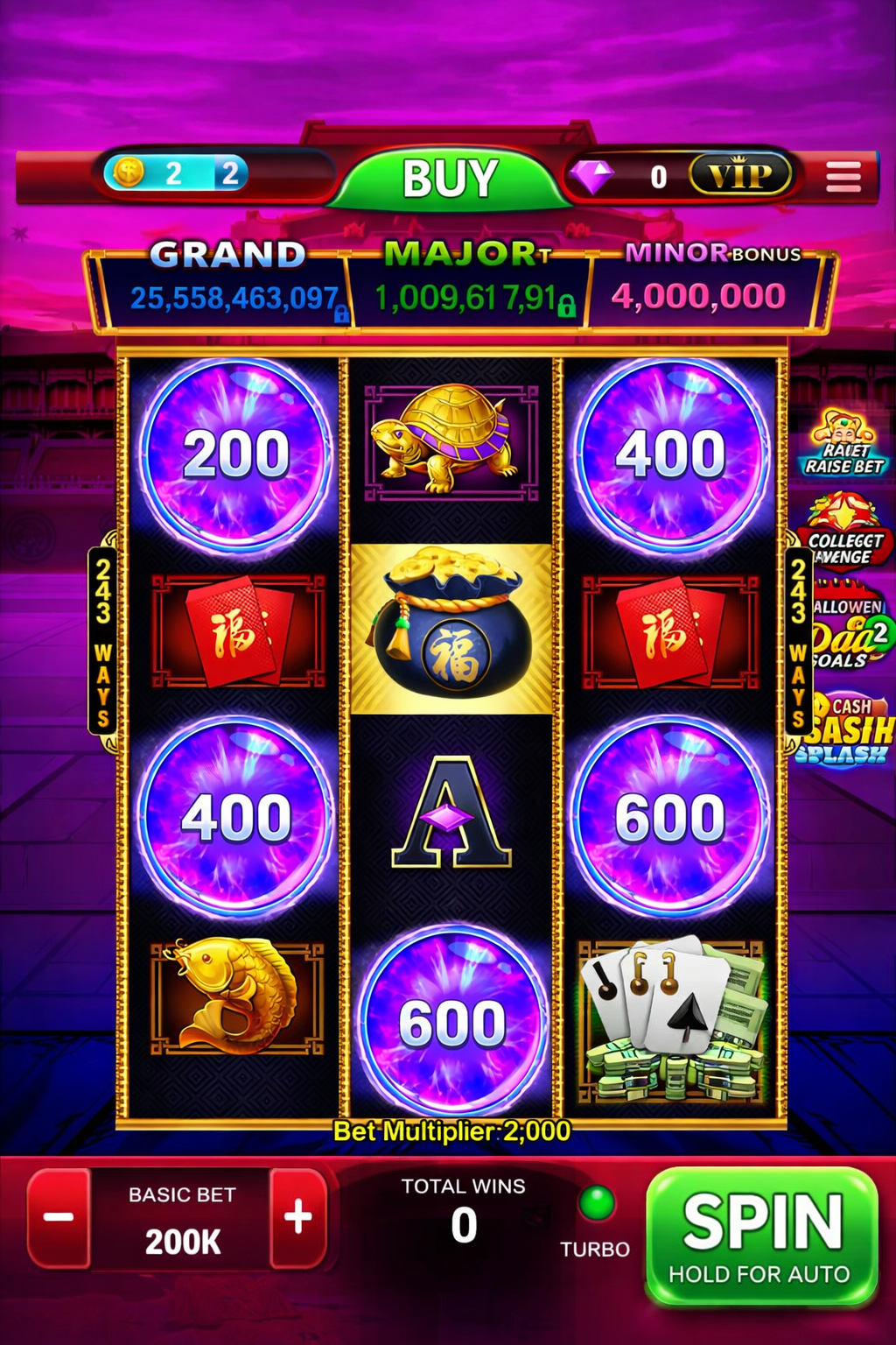 Welcome Bonus game